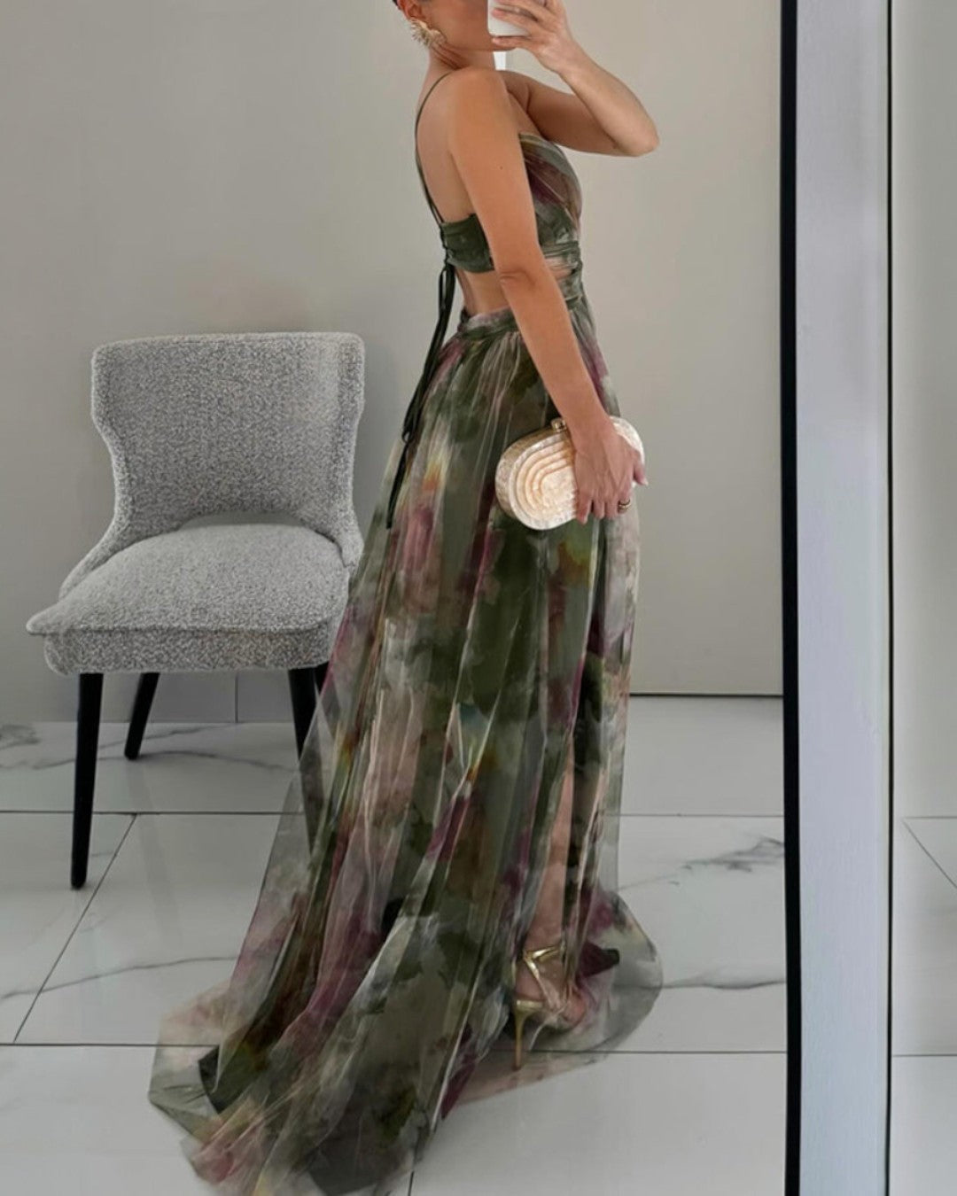 Giselle | Robe longue fleurie élégante