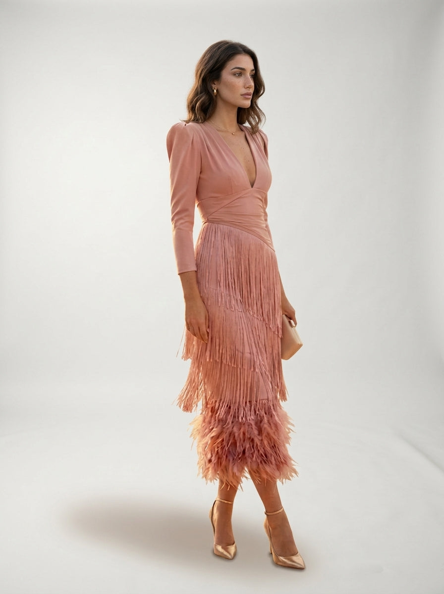 Robe à franges
