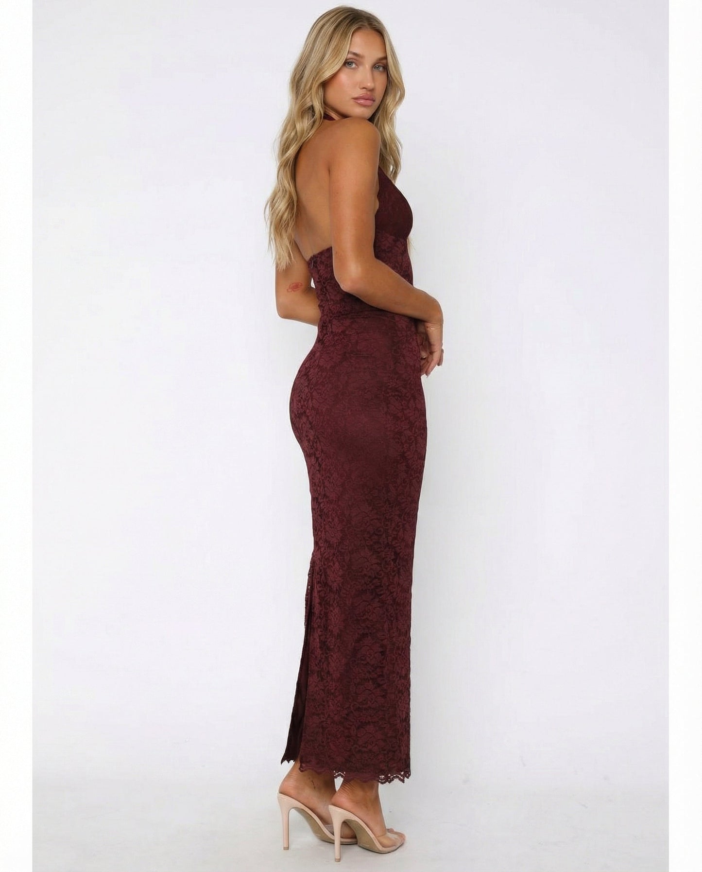 Robe longue en dentelle | Estela