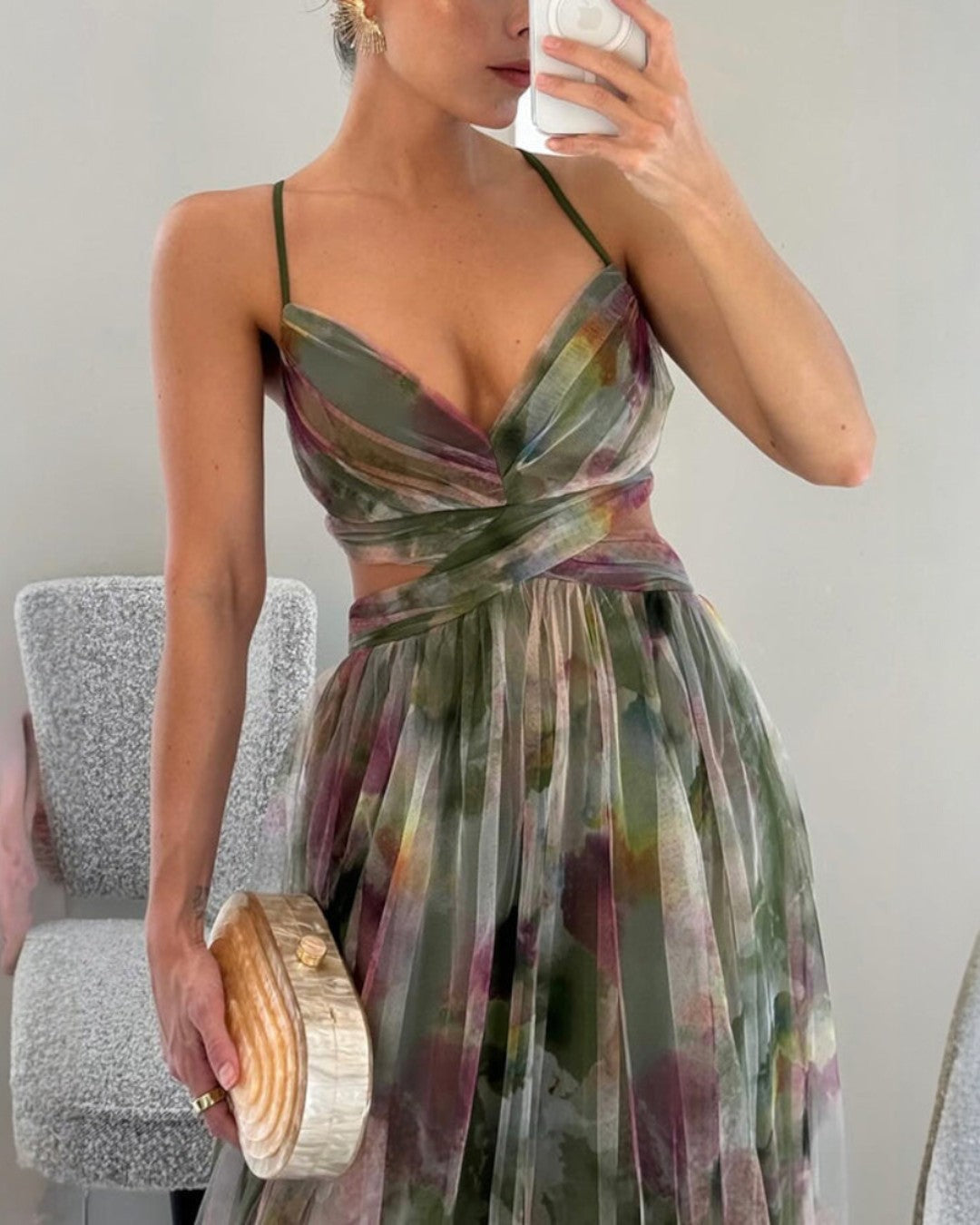 Giselle | Robe longue fleurie élégante