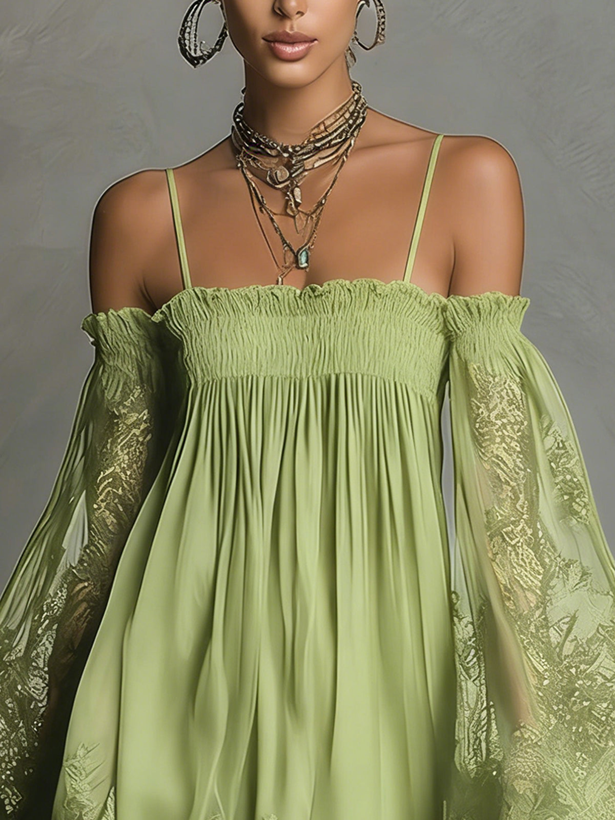 Noelia | Robe courte en mousseline bleu marine