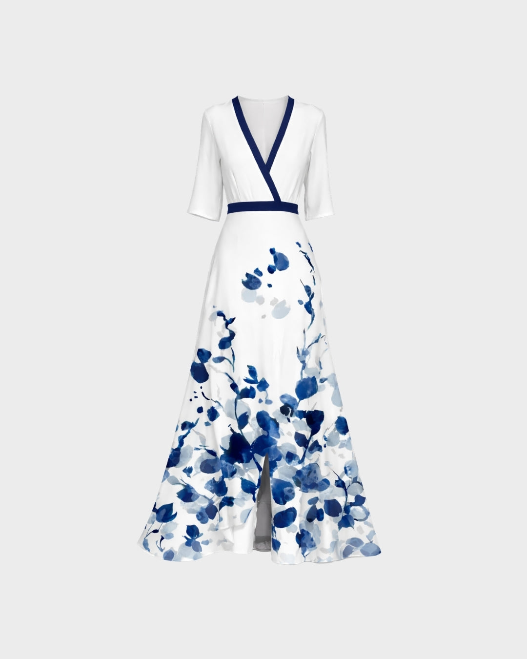 Pilar | Robe longue élégante avec décolleté plongeant