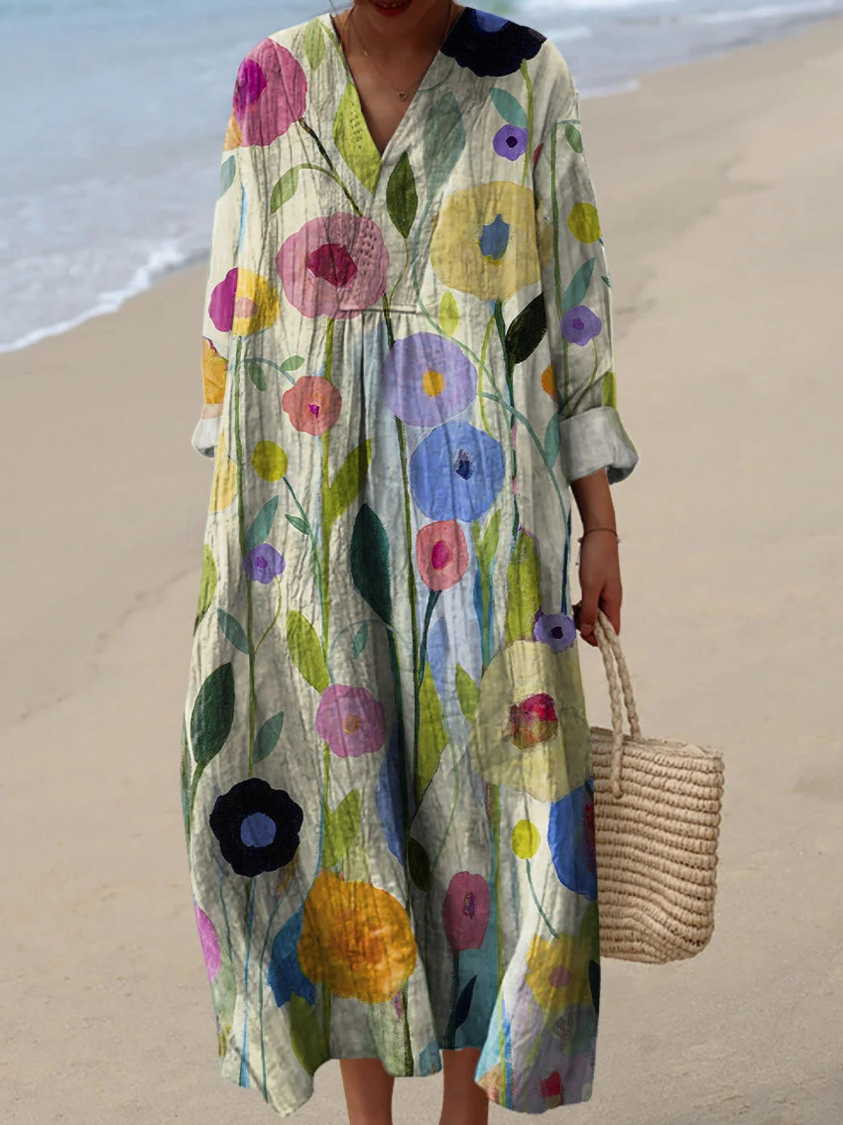 Leah | Robe longue florale