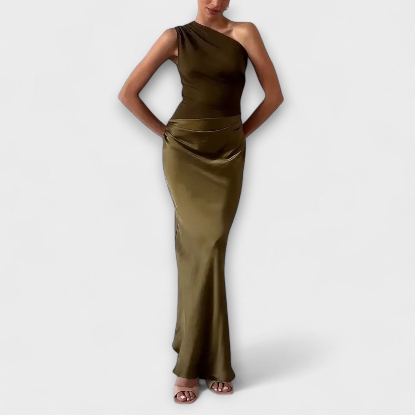 Amarílis - Élégante Robe asymétrique à une épaule