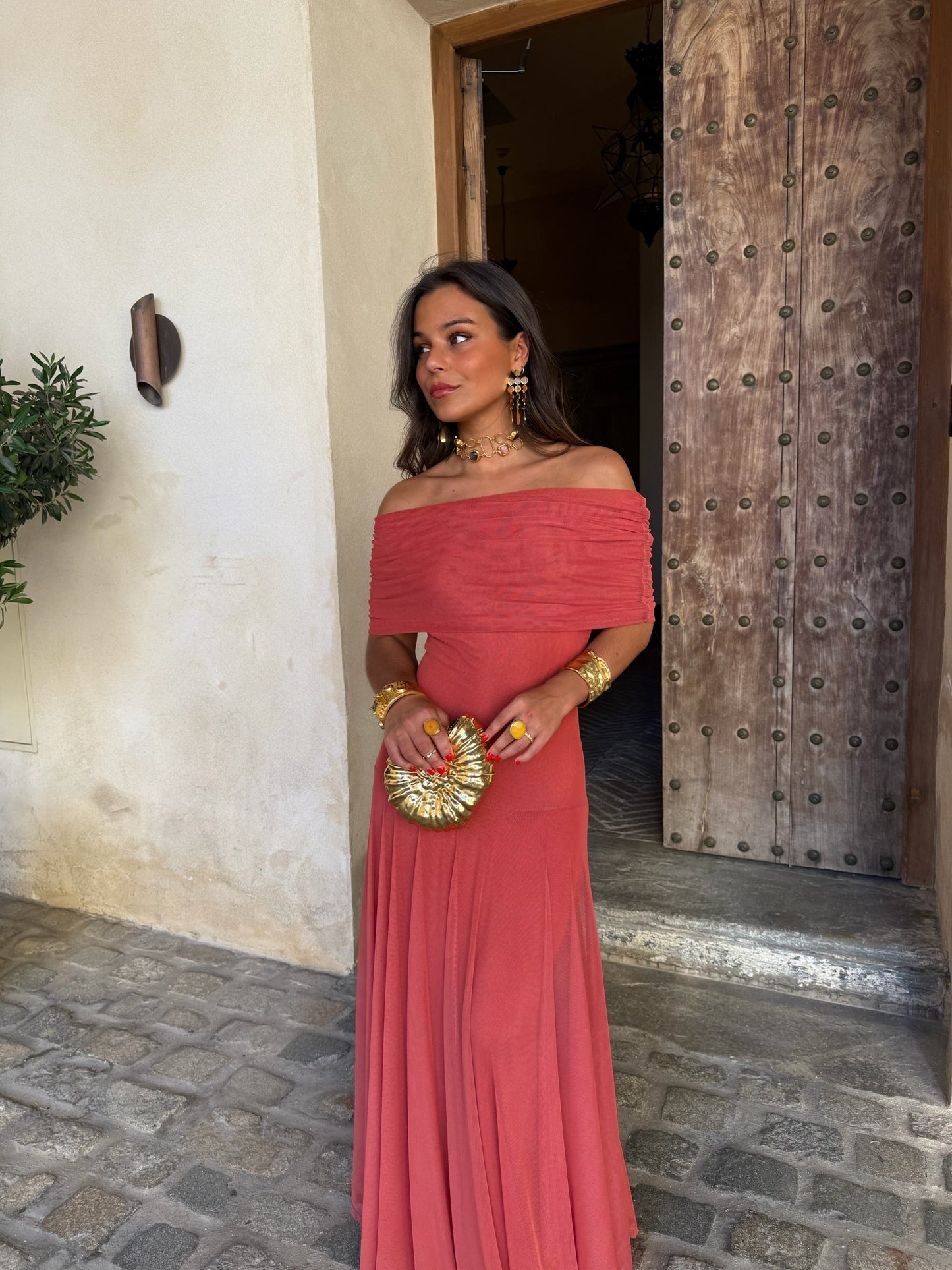 Séville | Robe longue Terracota