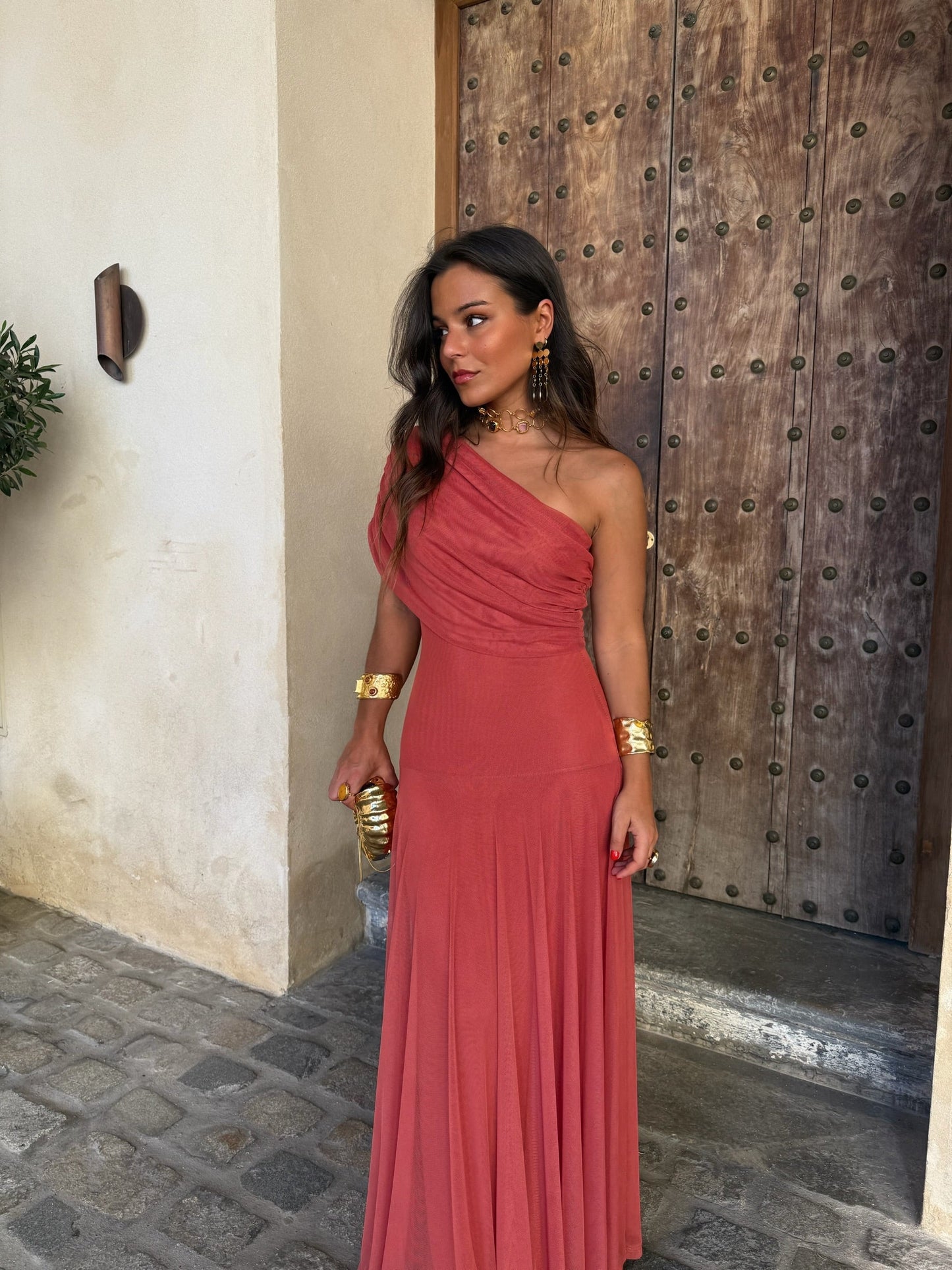 Séville | Robe longue Terracota