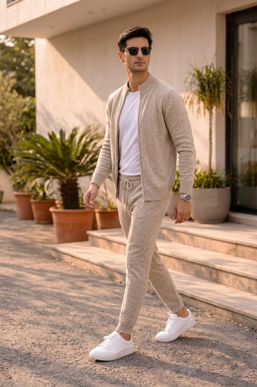 Ensemble en laine mérinos Milan