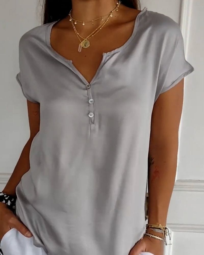 T-shirt d'été pour femme en maille, léger et élégant