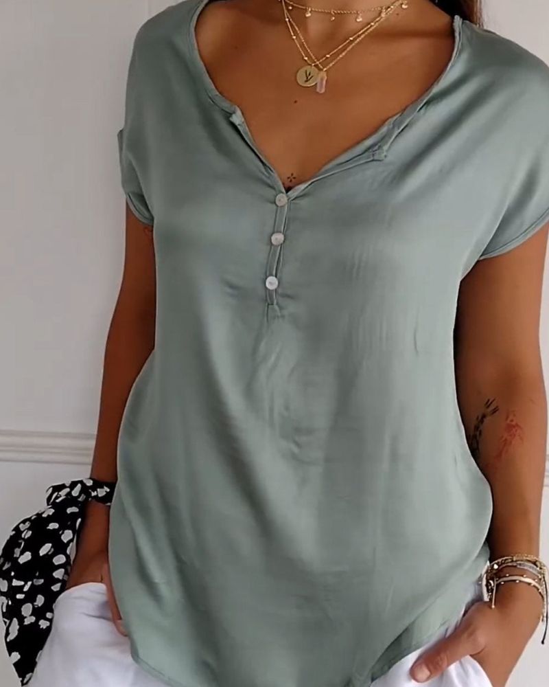 T-shirt d'été pour femme en maille, léger et élégant
