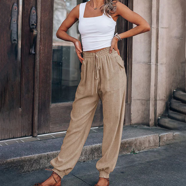 Kaeli – Pantalon élégant à Taille Ajustable