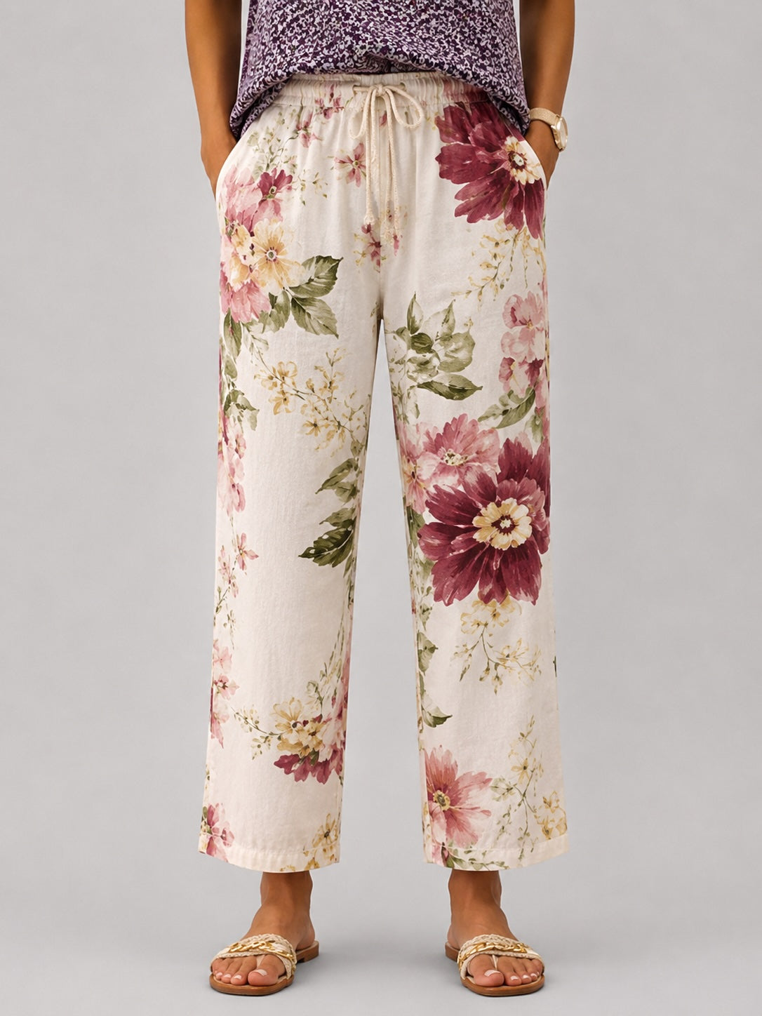 Pantalon Verona fleuri