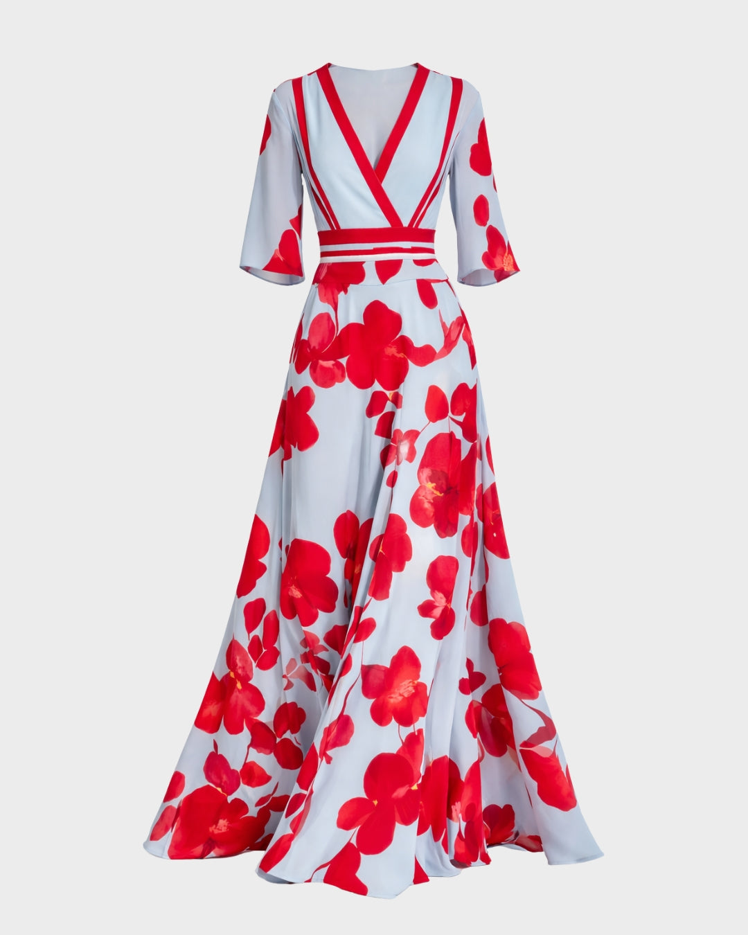 Pilar | Robe longue élégante avec décolleté plongeant