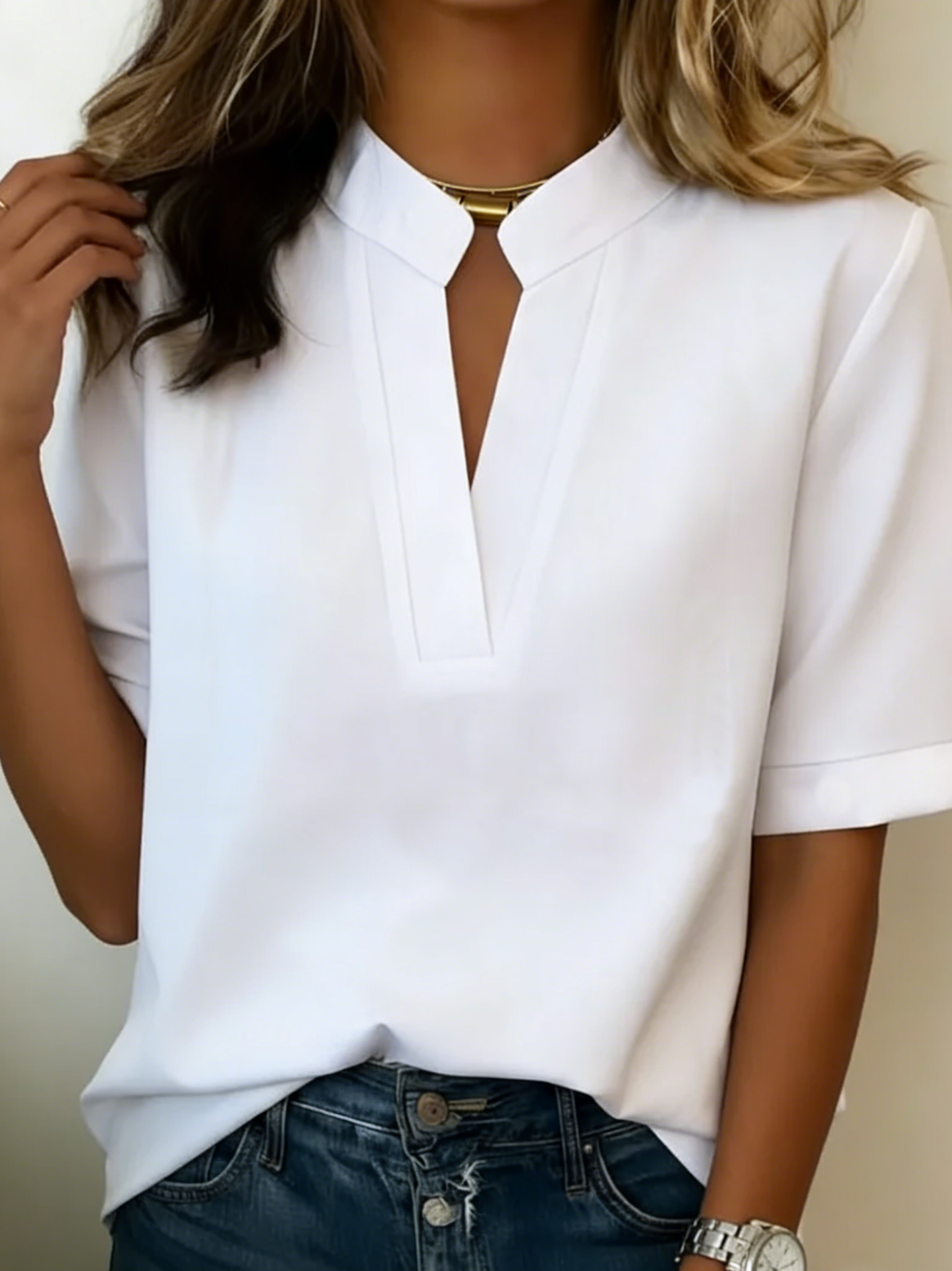 Paula | Chemise ample à manches courtes