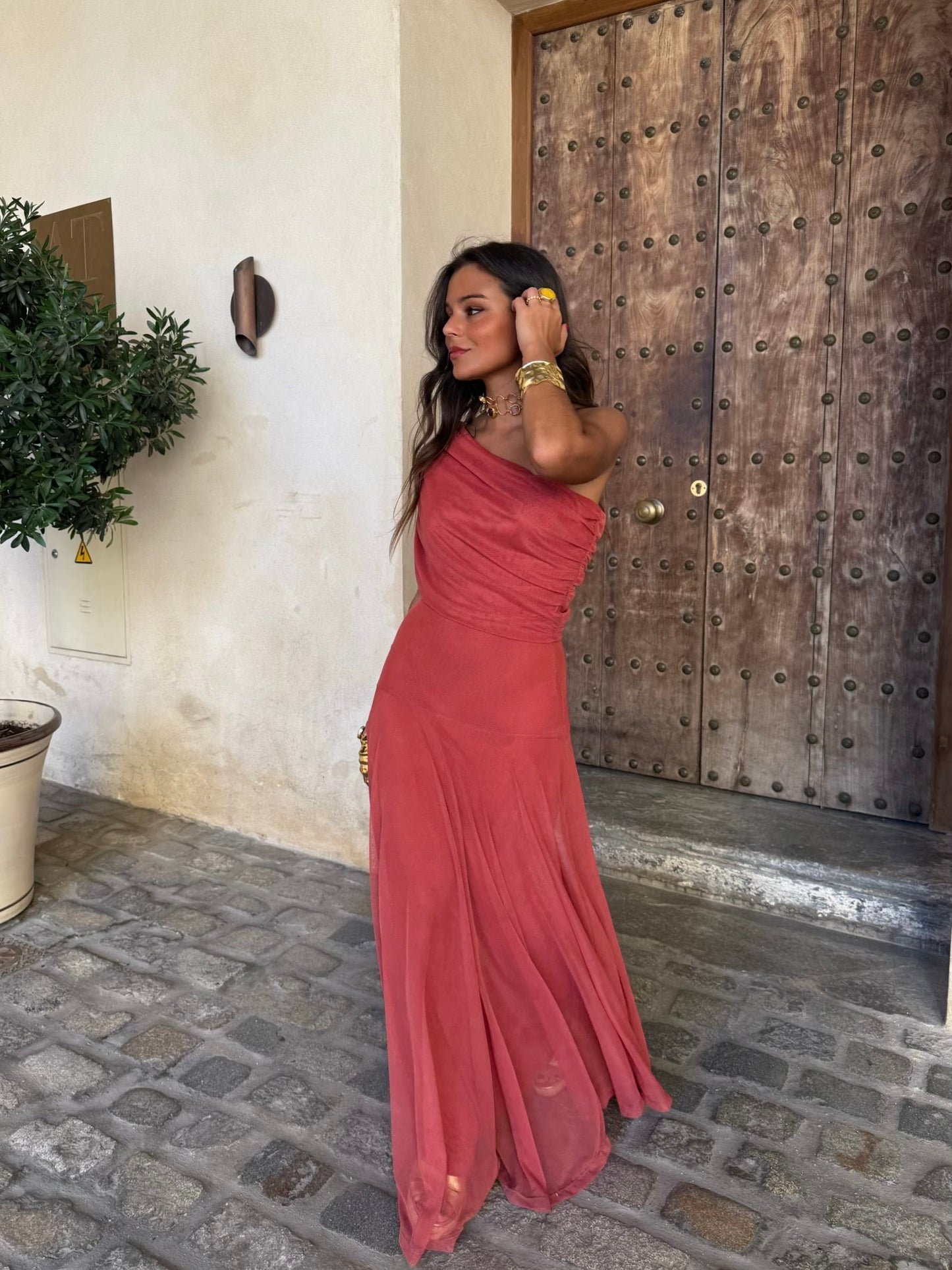 Séville | Robe longue Terracota