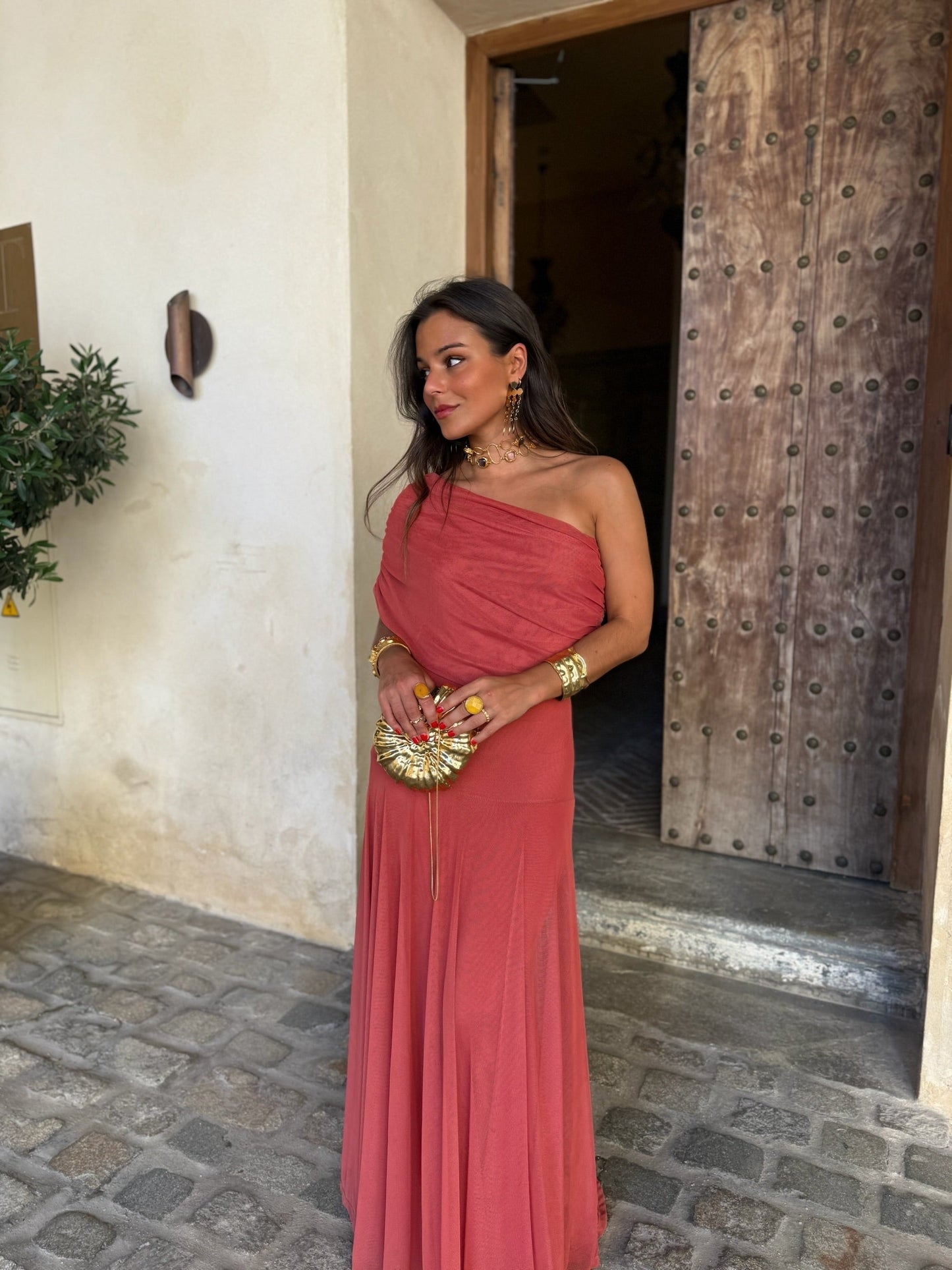 Séville | Robe longue Terracota