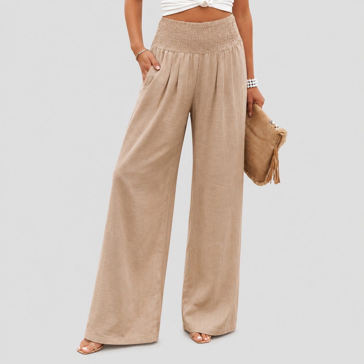 Aileen - Pantalon Large de Plage