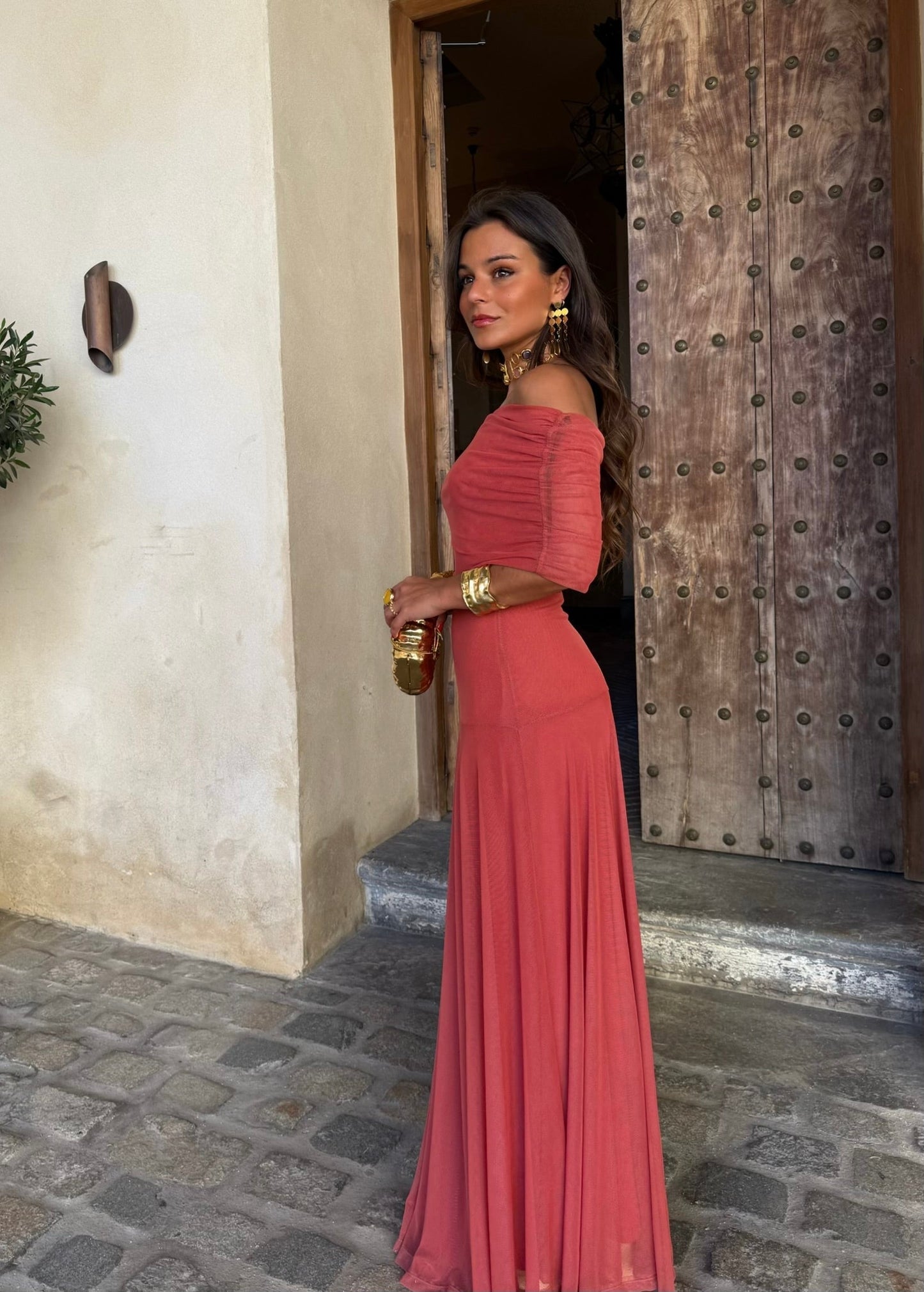 Séville | Robe longue Terracota