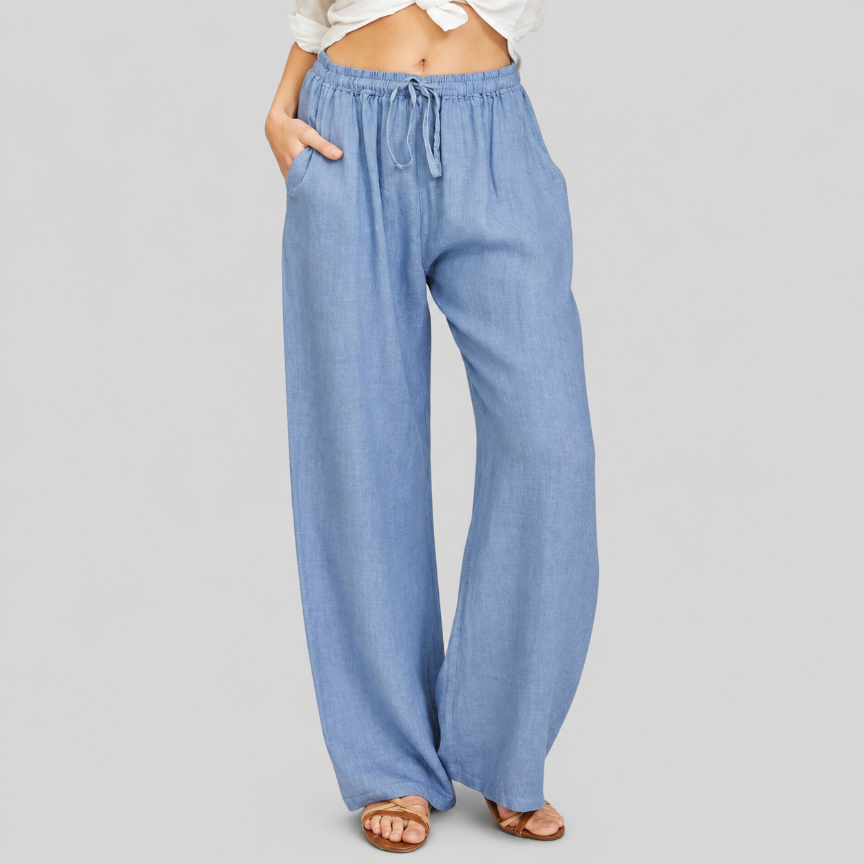 Enara - Pantalon Confortable À Cordon