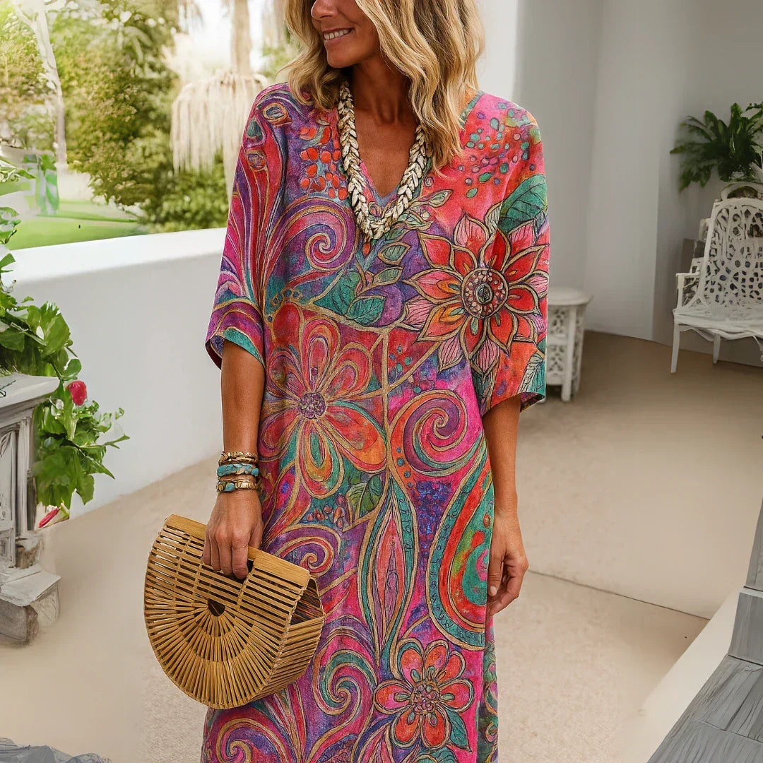 Akam | Robe élégante pour femme à motif floral