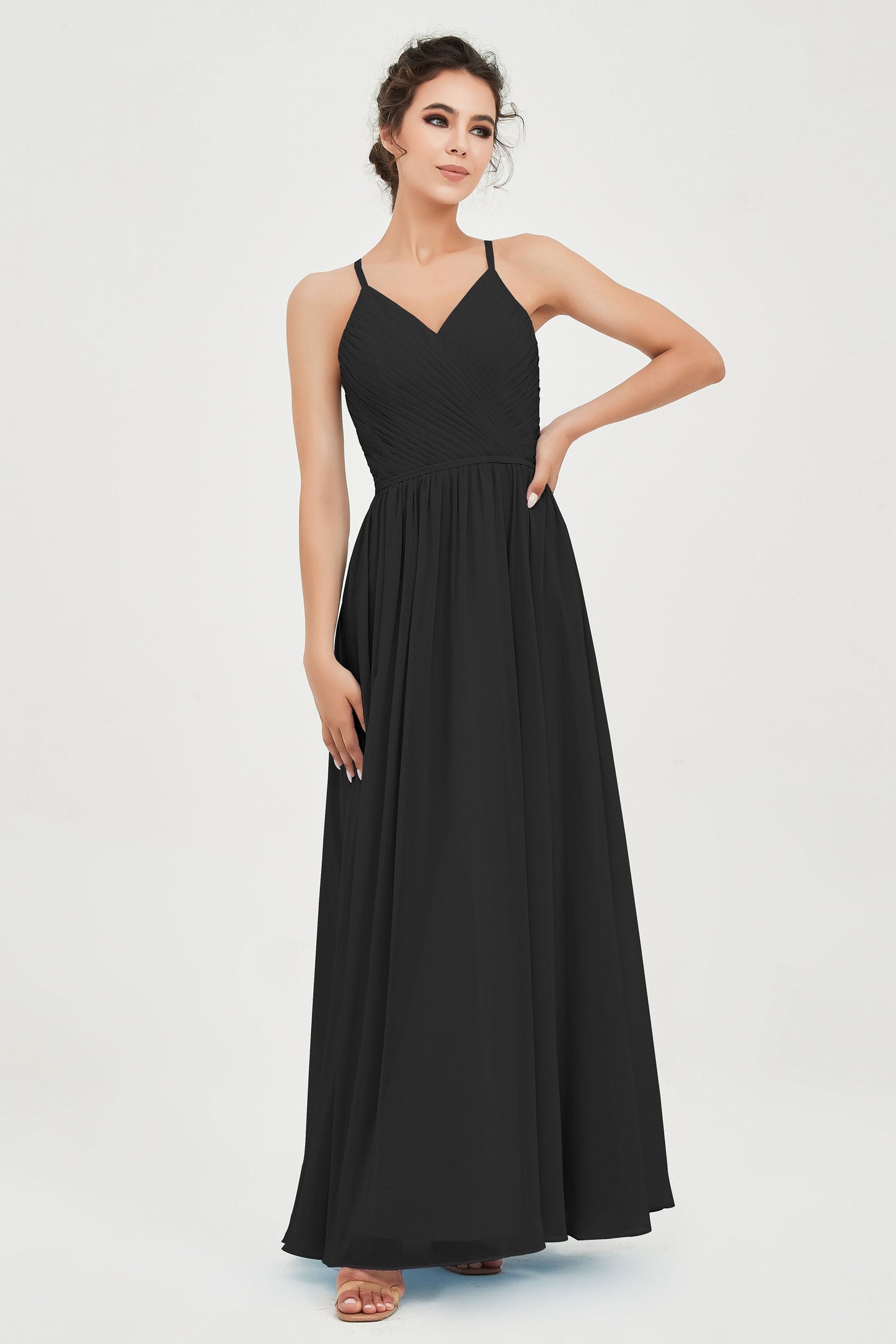 Naia | Robe longue légère à encolure américaine