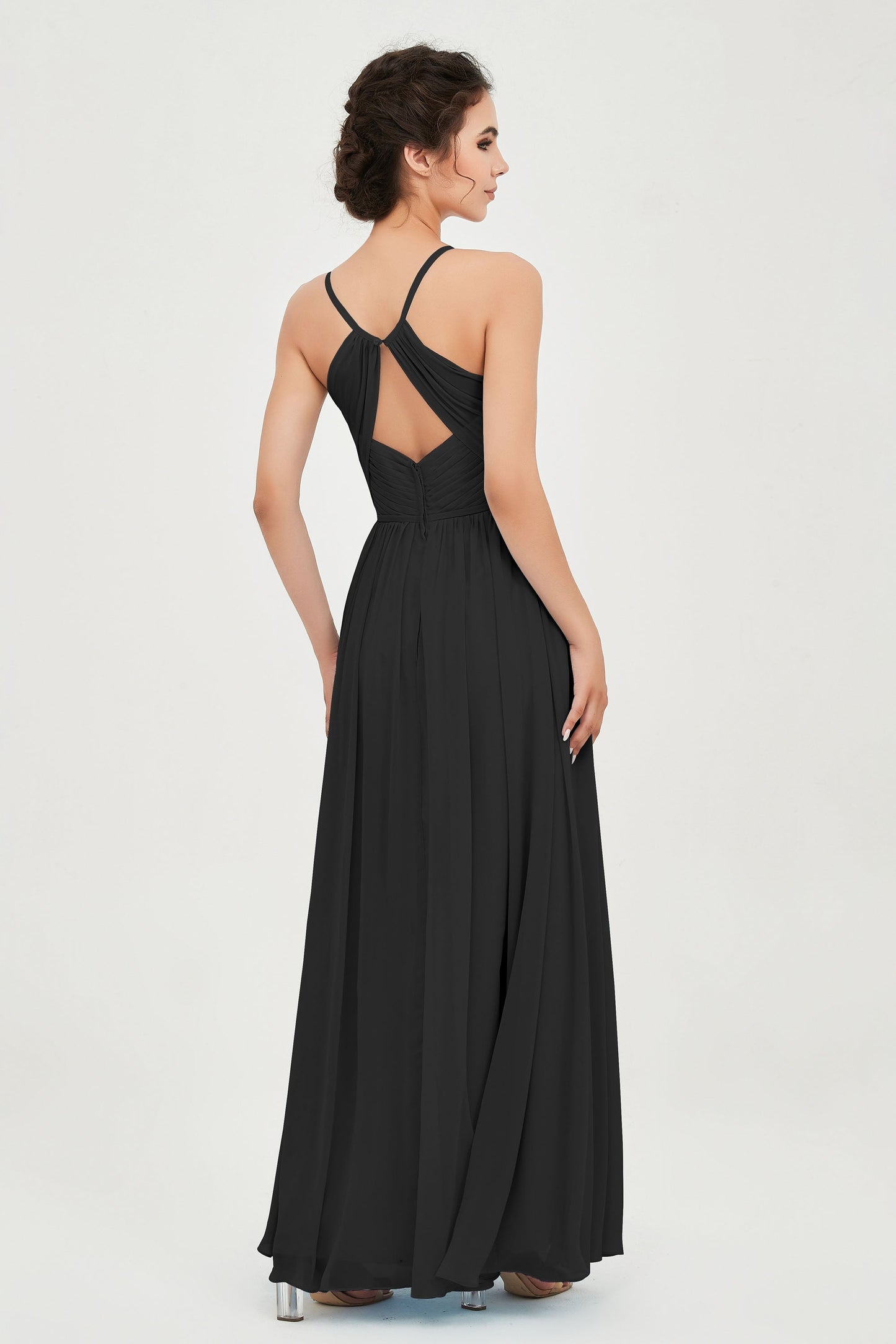 Naia | Robe longue légère à encolure américaine