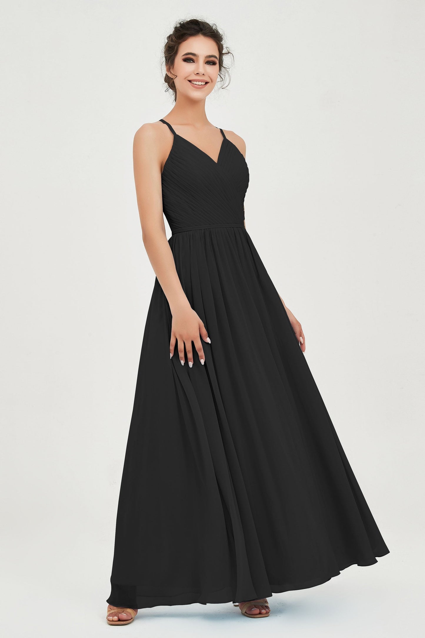 Naia | Robe longue légère à encolure américaine