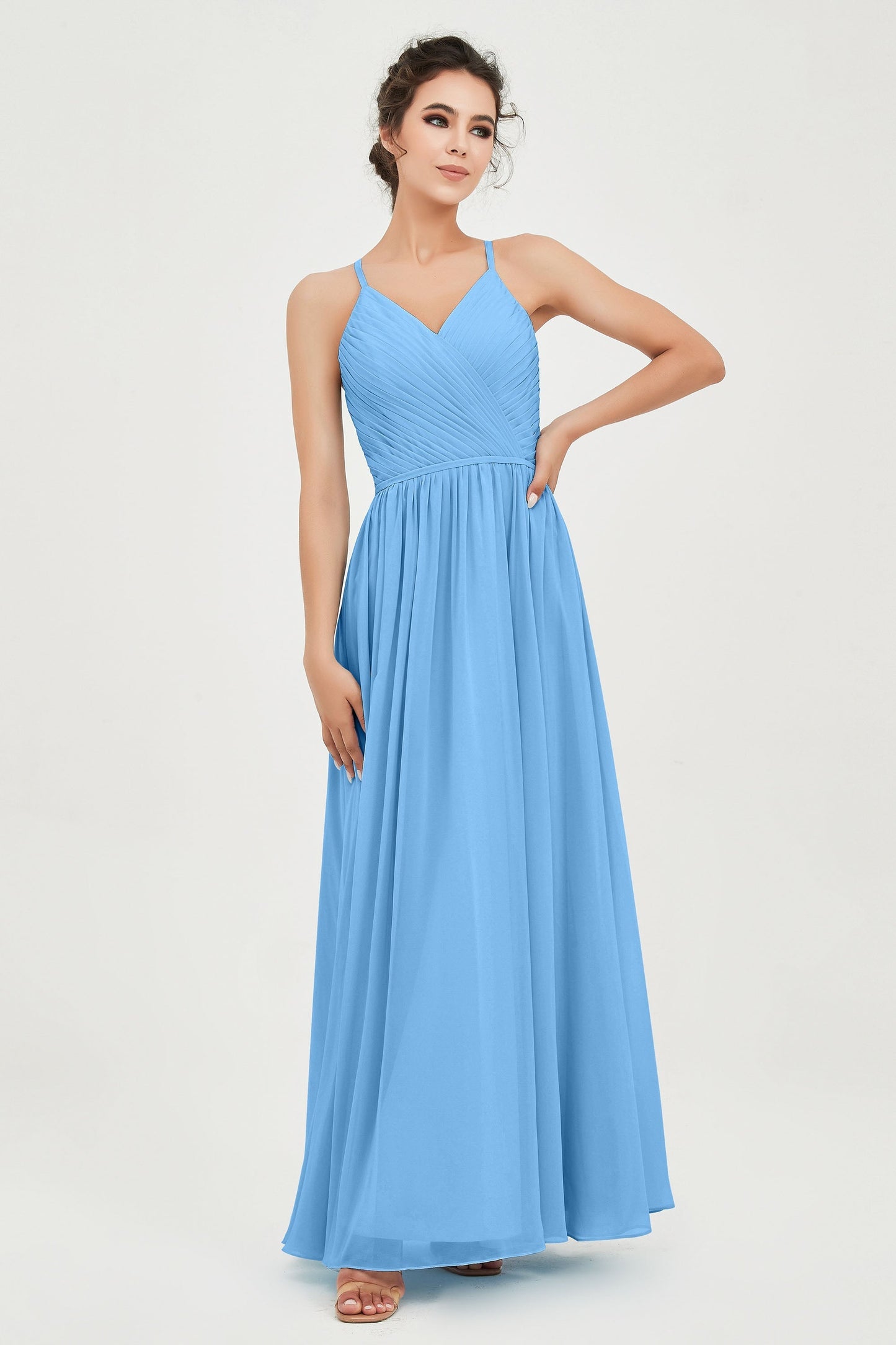Naia | Robe longue légère à encolure américaine