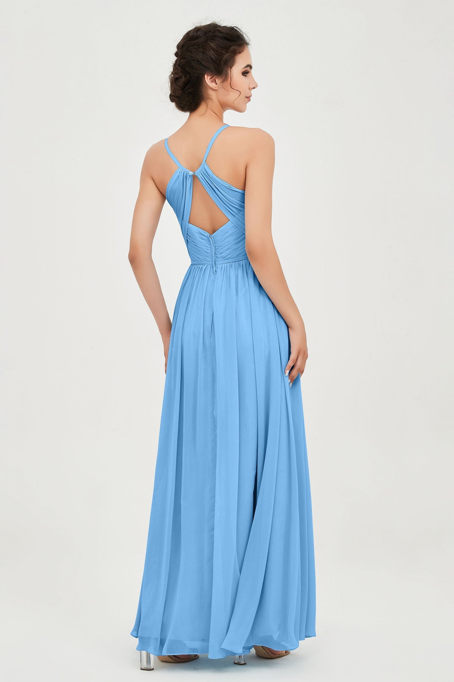 Naia | Robe longue légère à encolure américaine