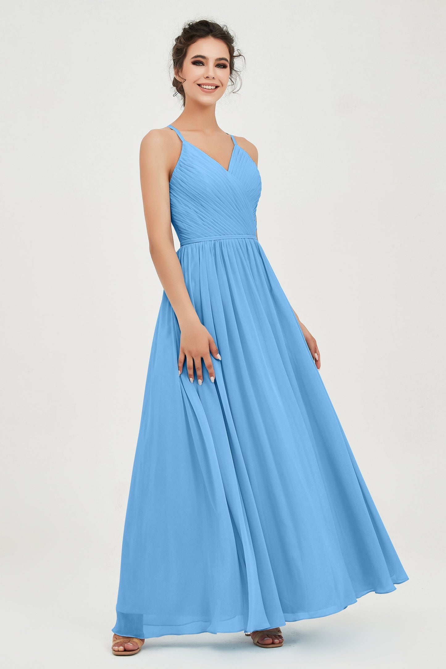 Naia | Robe longue légère à encolure américaine
