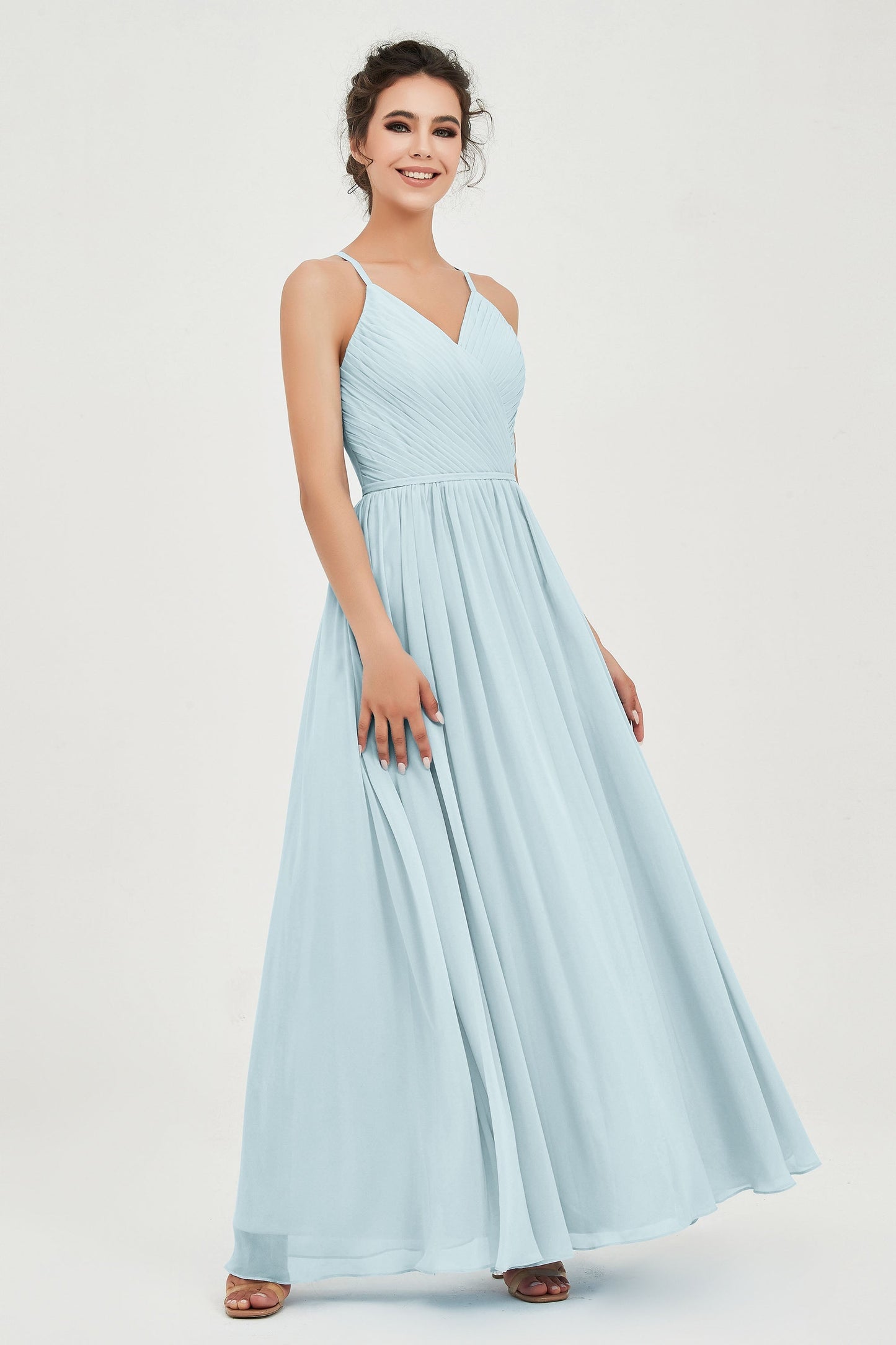 Naia | Robe longue légère à encolure américaine
