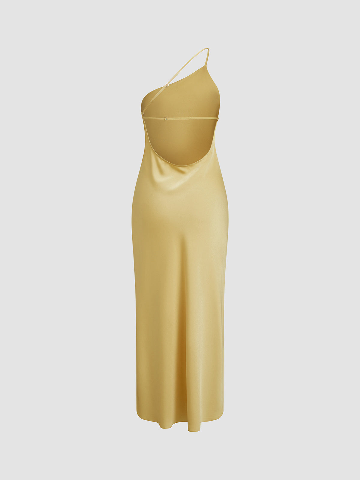 Fiora | Robe longue en satin dos nu