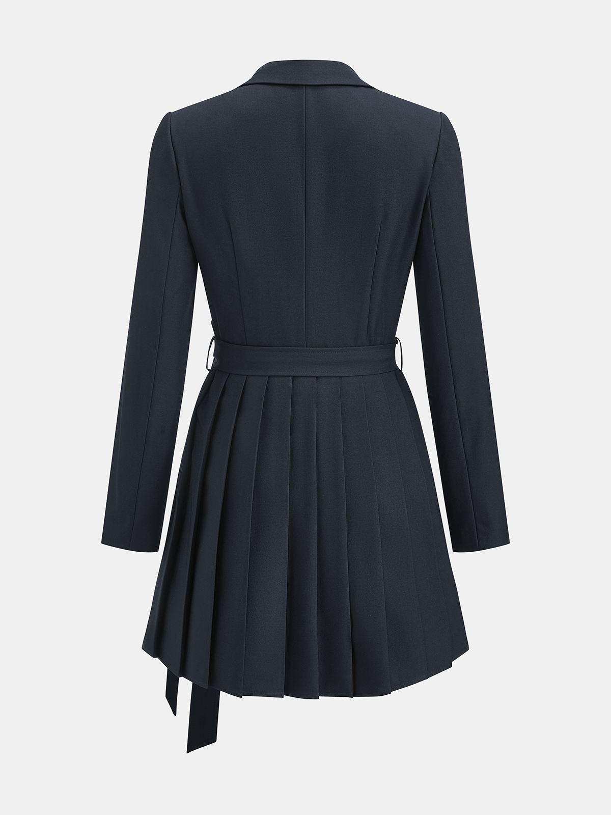 Johanna | Robe blazer plissée avec ceinture.