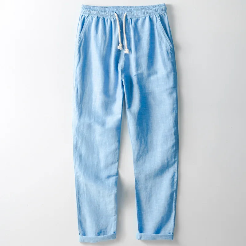 Pantalon en lin Santorini