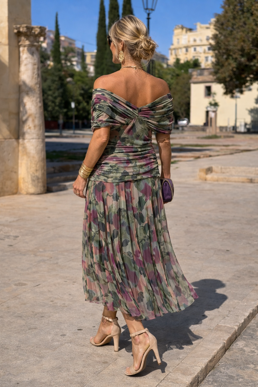 Robe longue élégante pour une fête avec un décolleté en cœur