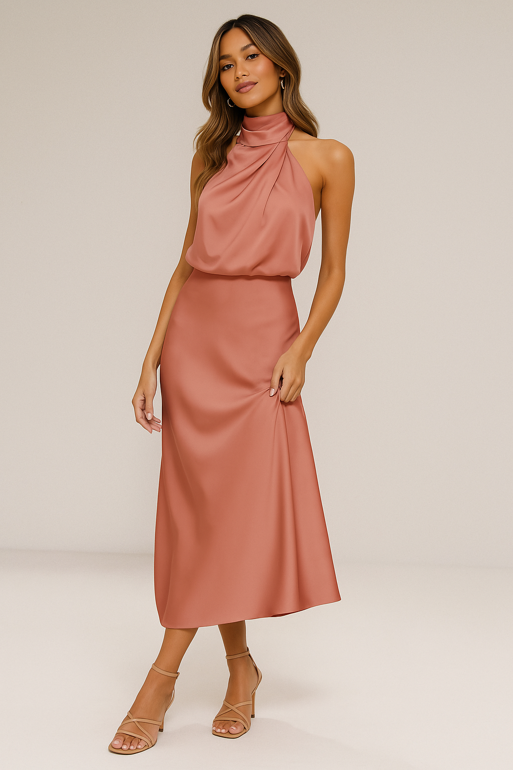 Claire | Robe en satin