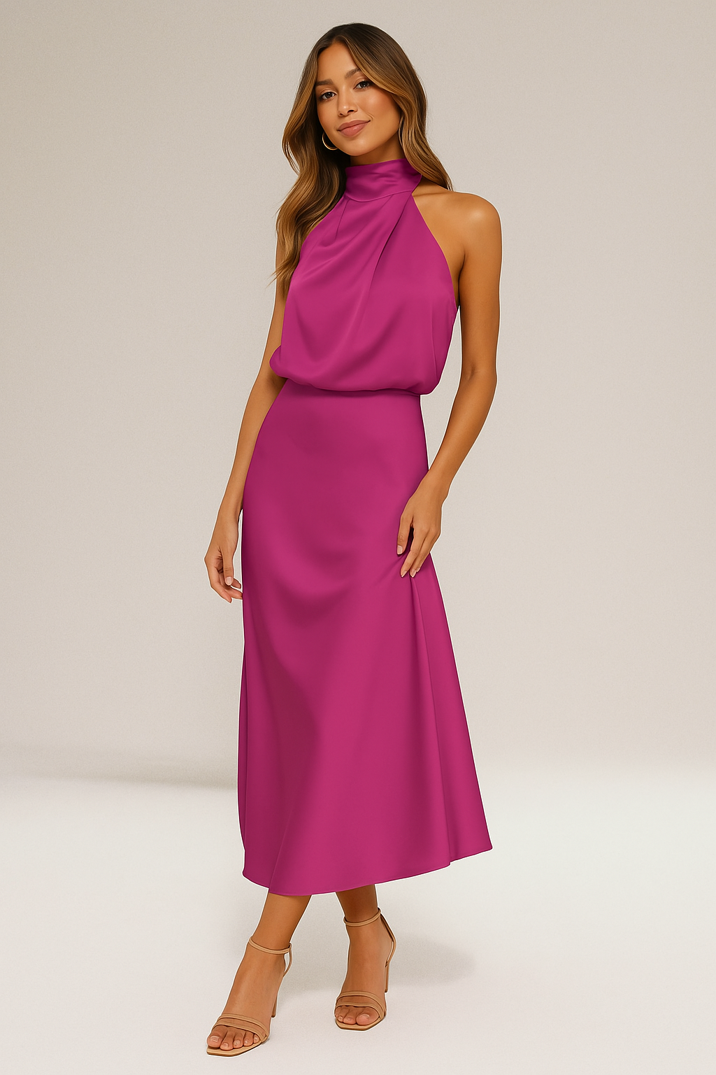 Claire | Robe en satin