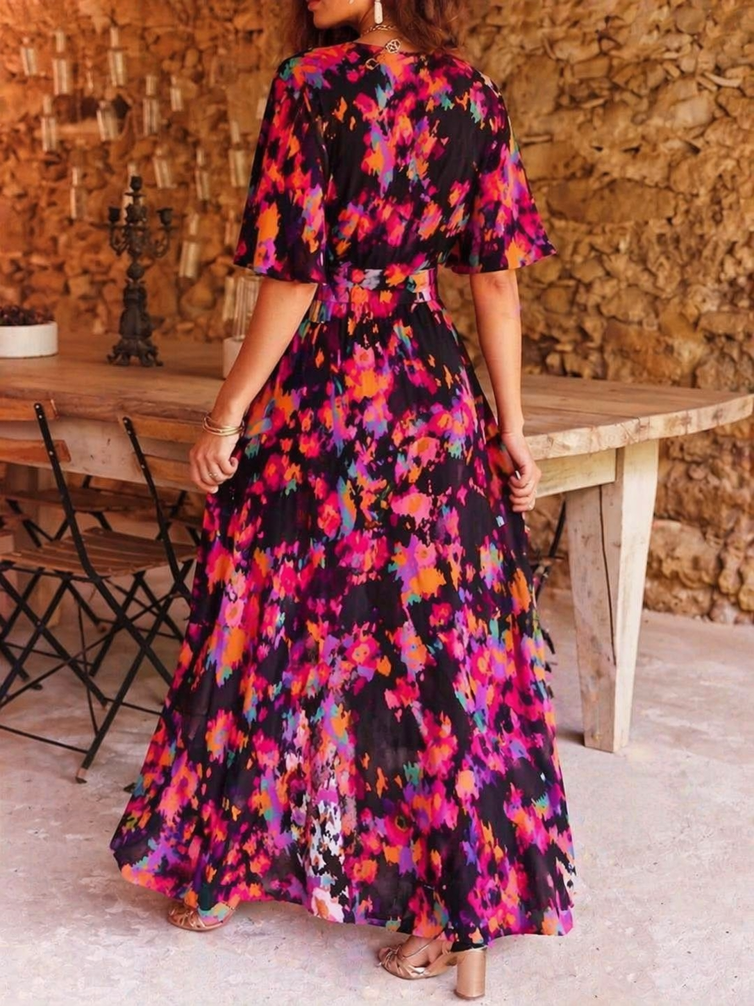 Robe longue à ceinture Diona™ printemps/été (édition limitée)
