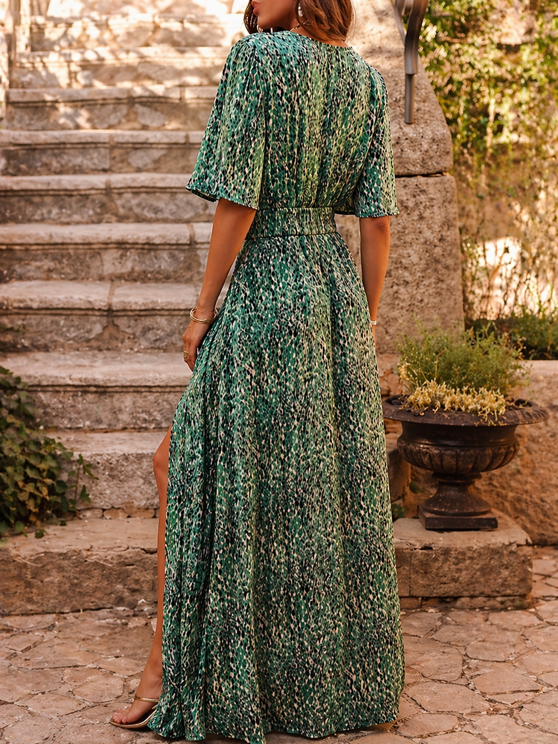 Robe longue à ceinture Diona™ printemps/été (édition limitée)