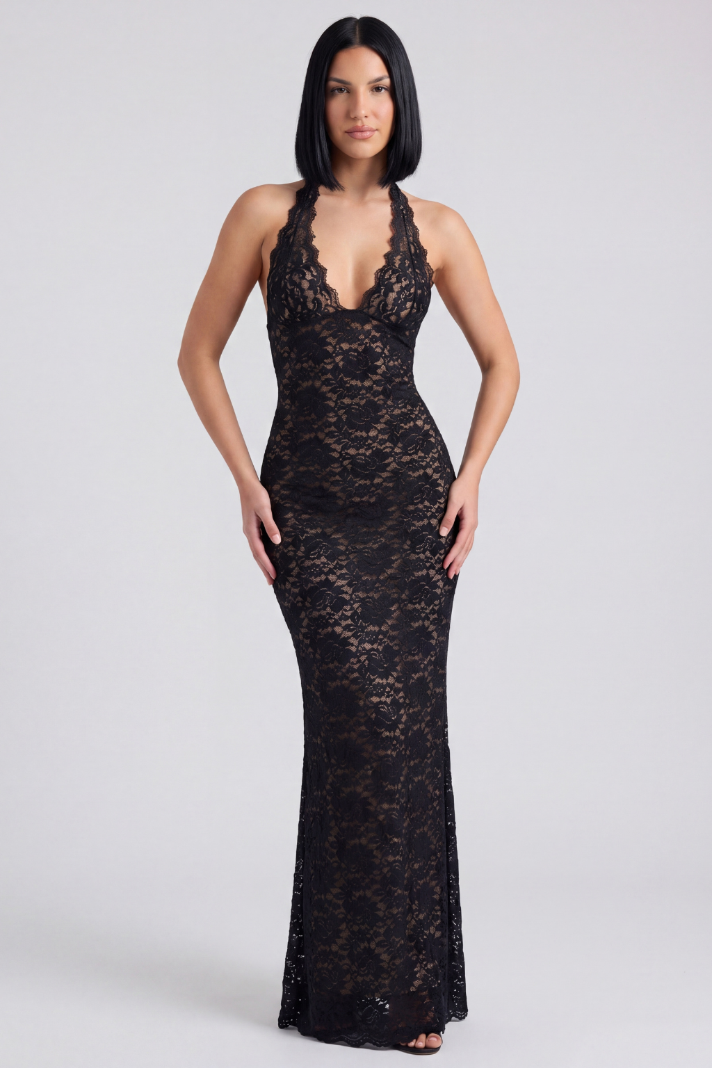 Robe longue en dentelle | Estela