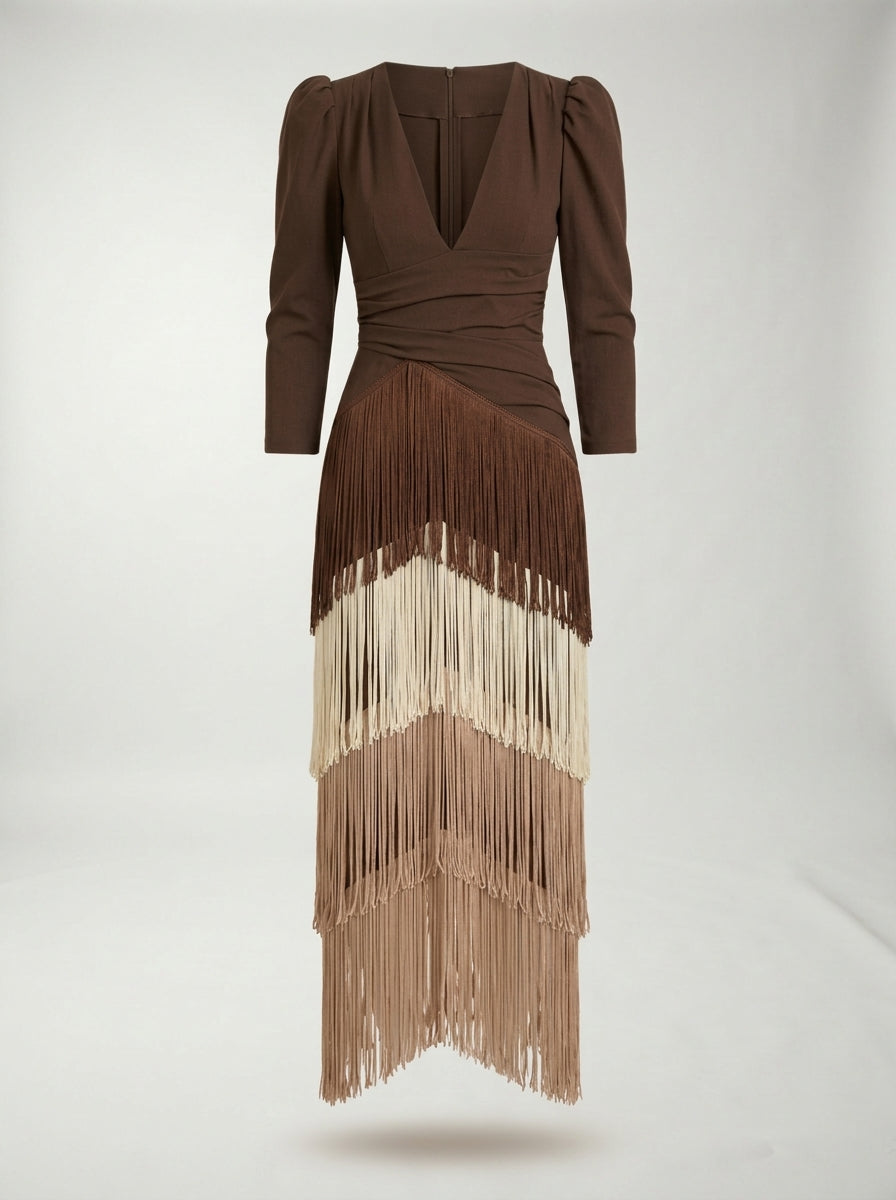 Robe à franges