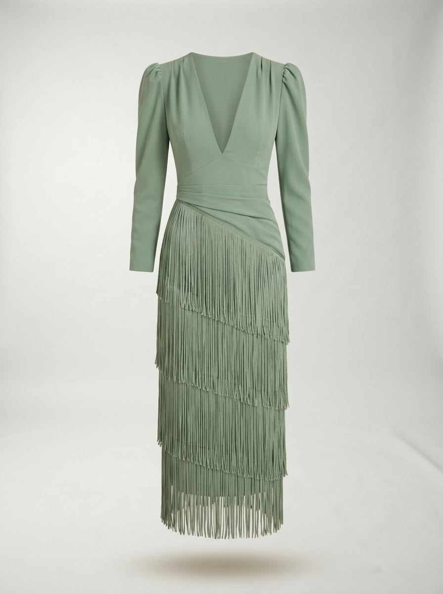 Robe à franges