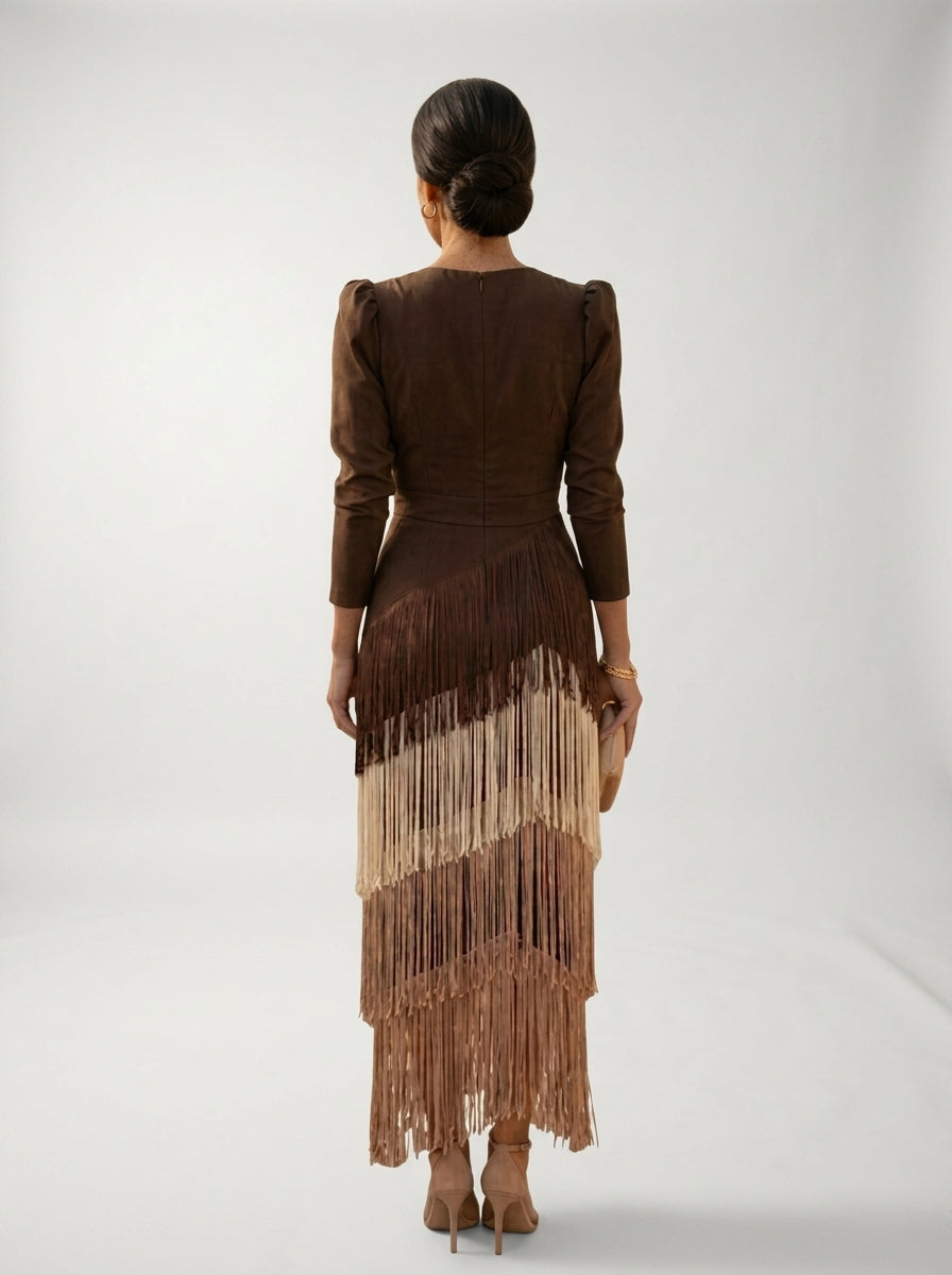 Robe à franges