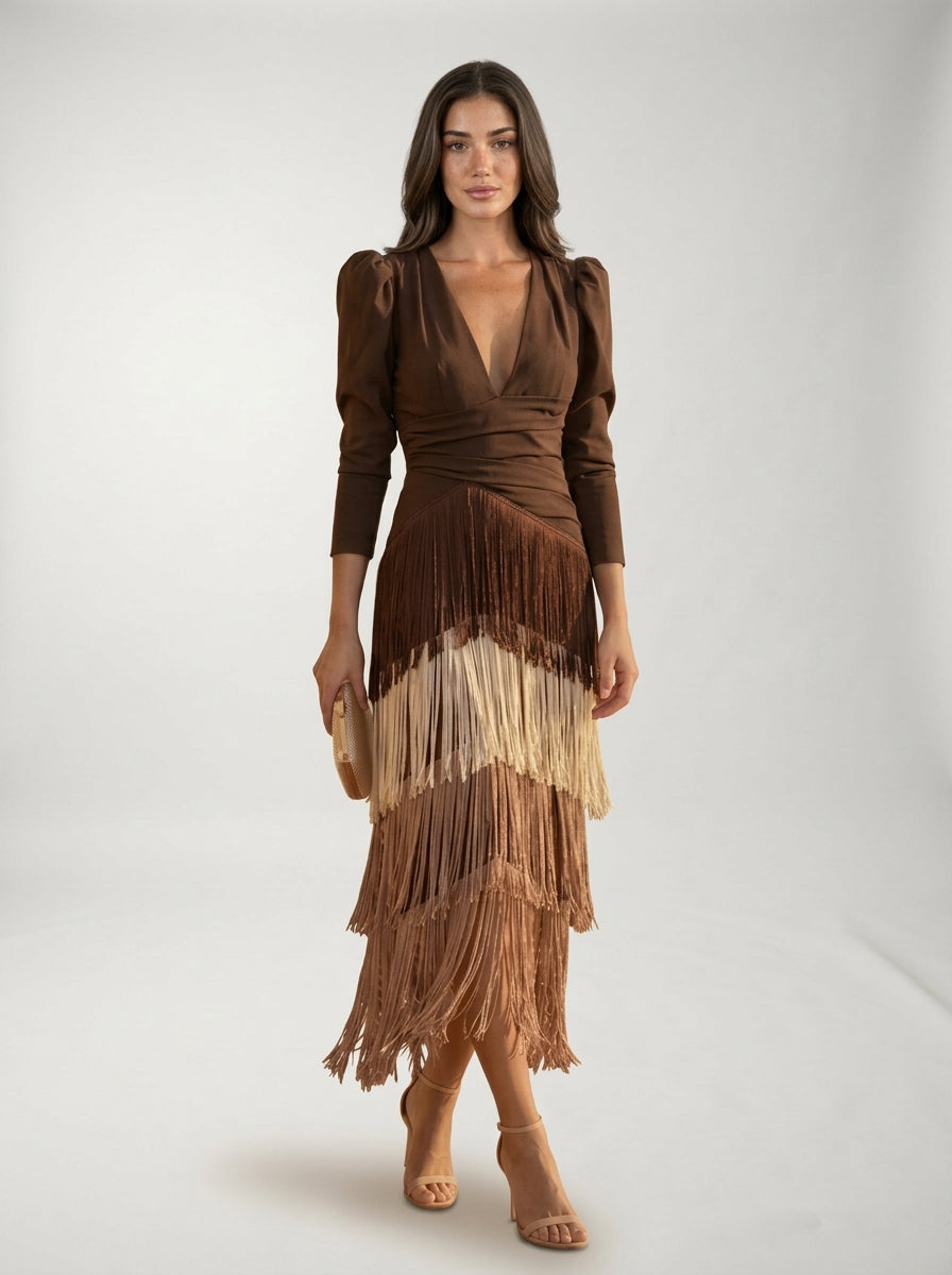 Robe à franges