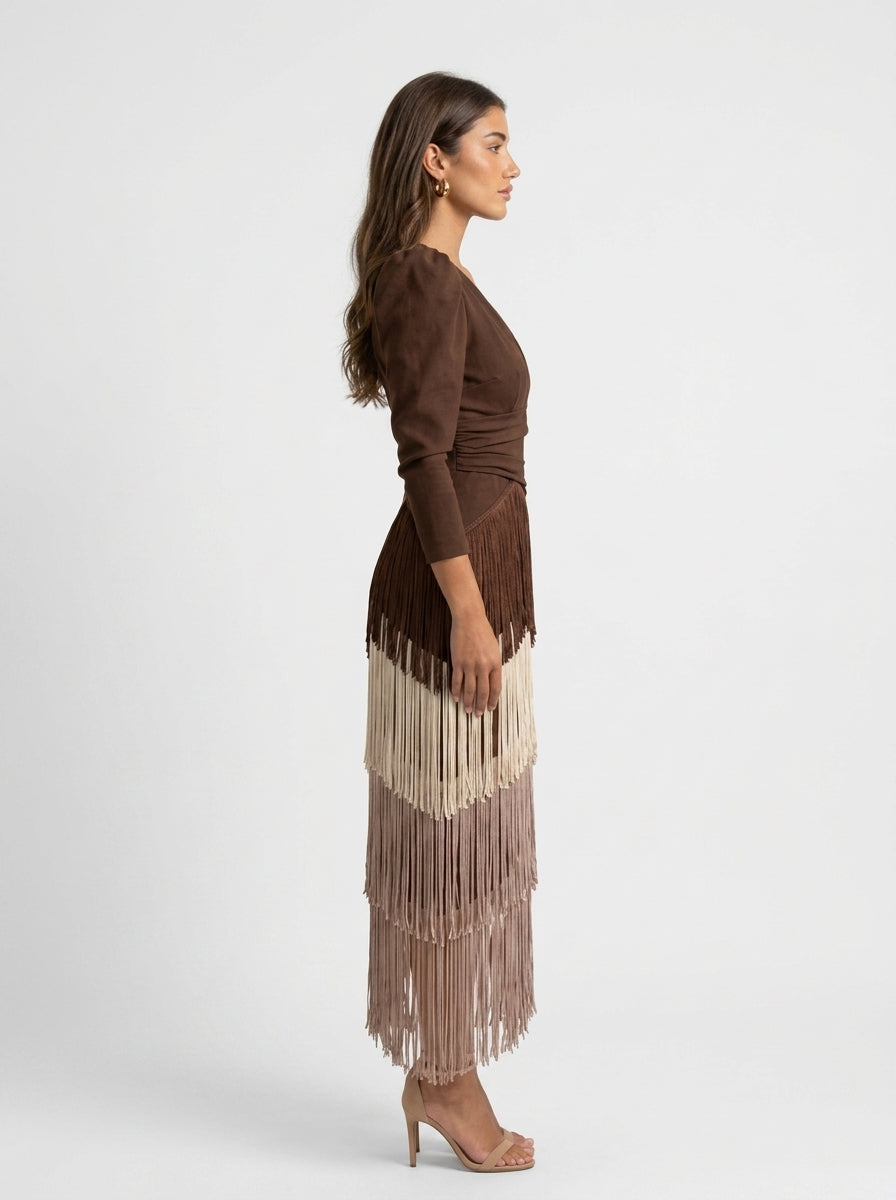 Robe à franges