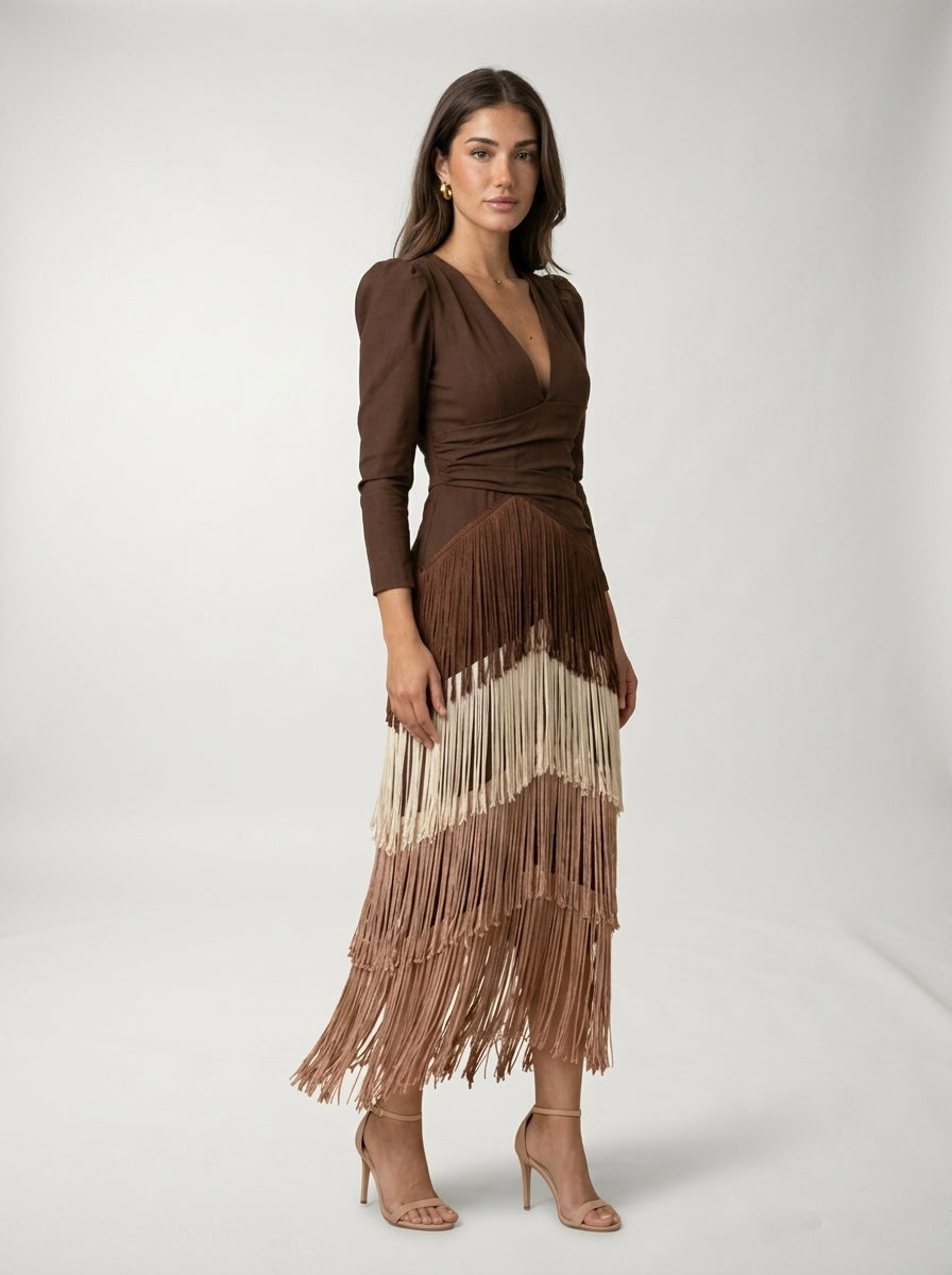 Robe à franges