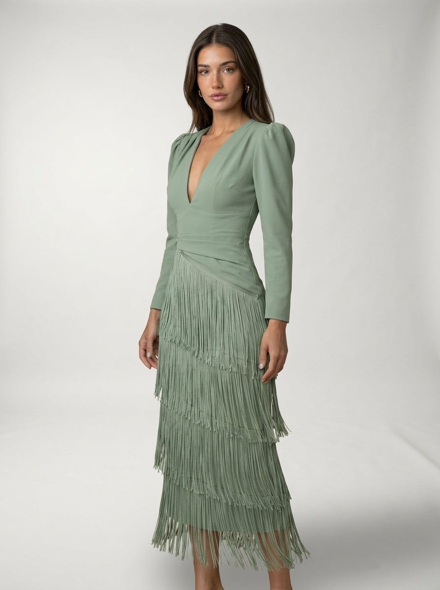 Robe à franges
