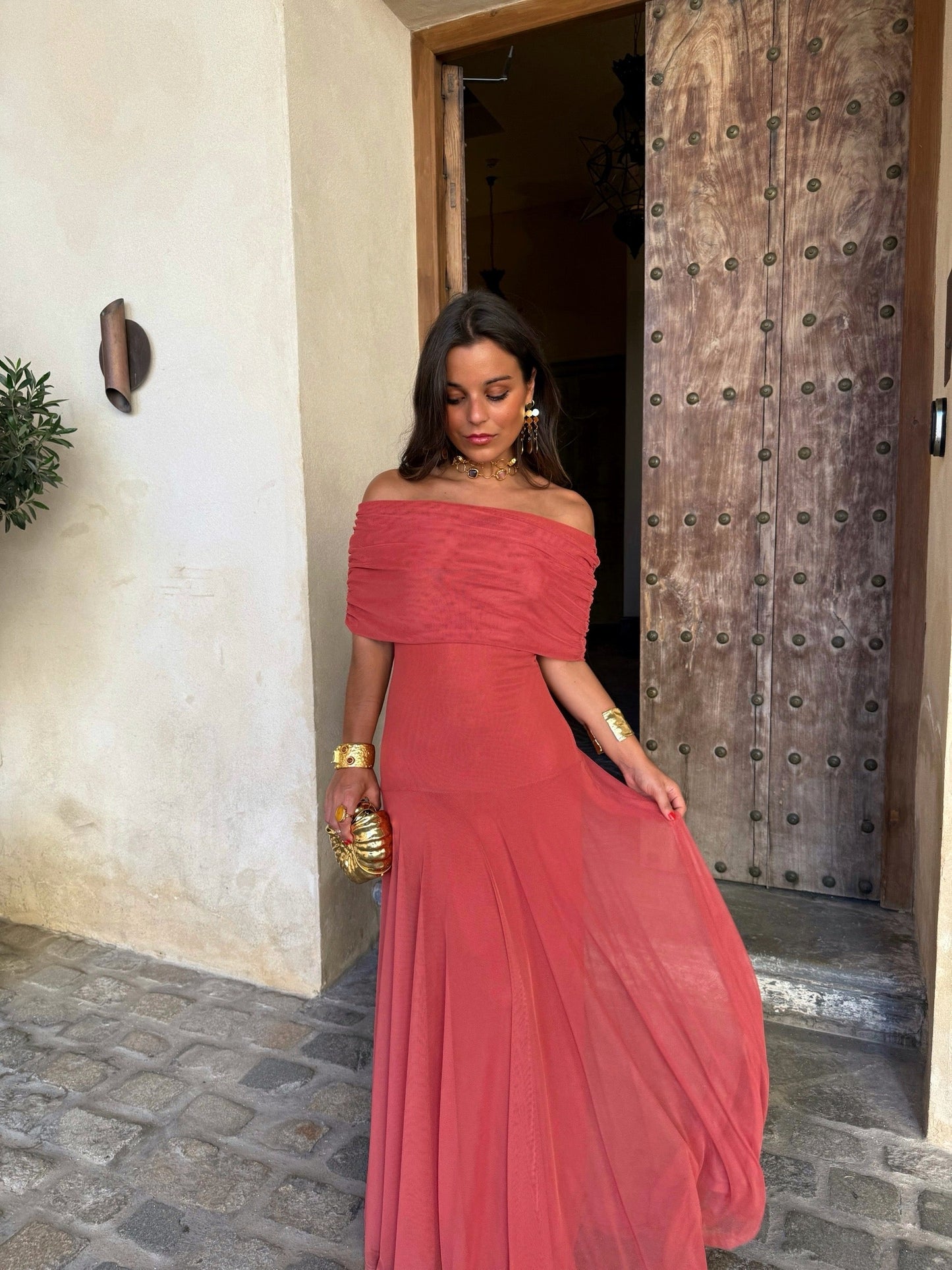 Séville | Robe longue Terracota