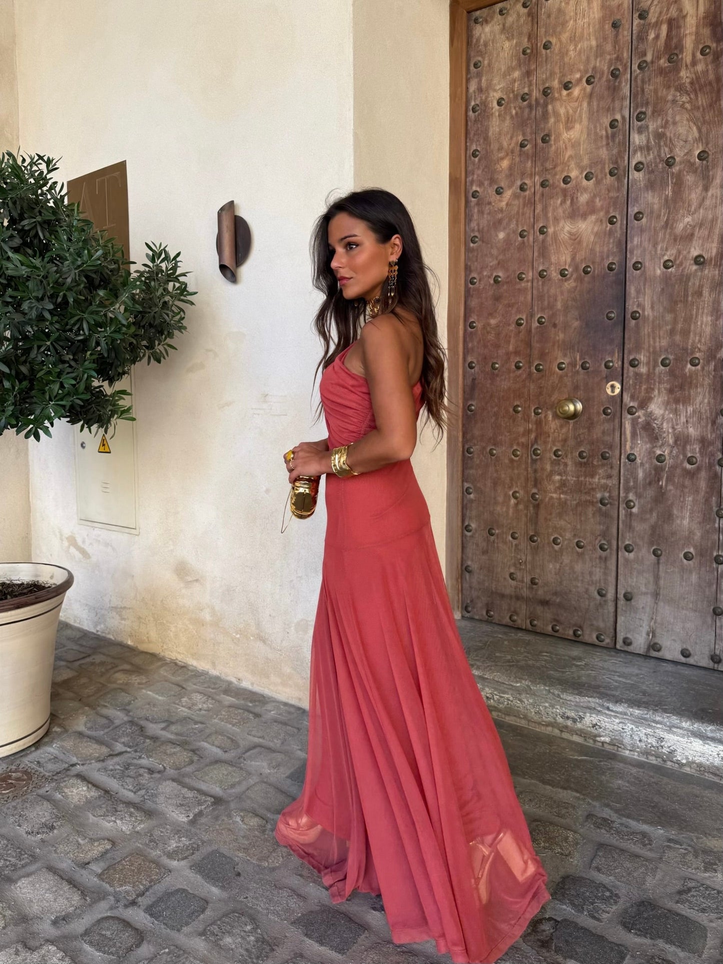 Séville | Robe longue Terracota