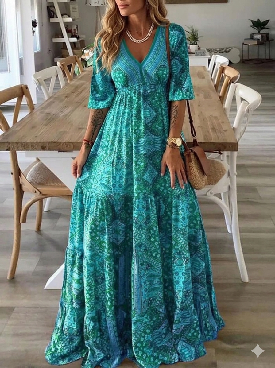 Laurence™ Robe longue femme printemps/été