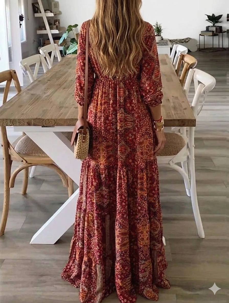 Laurence™ Robe longue femme printemps/été